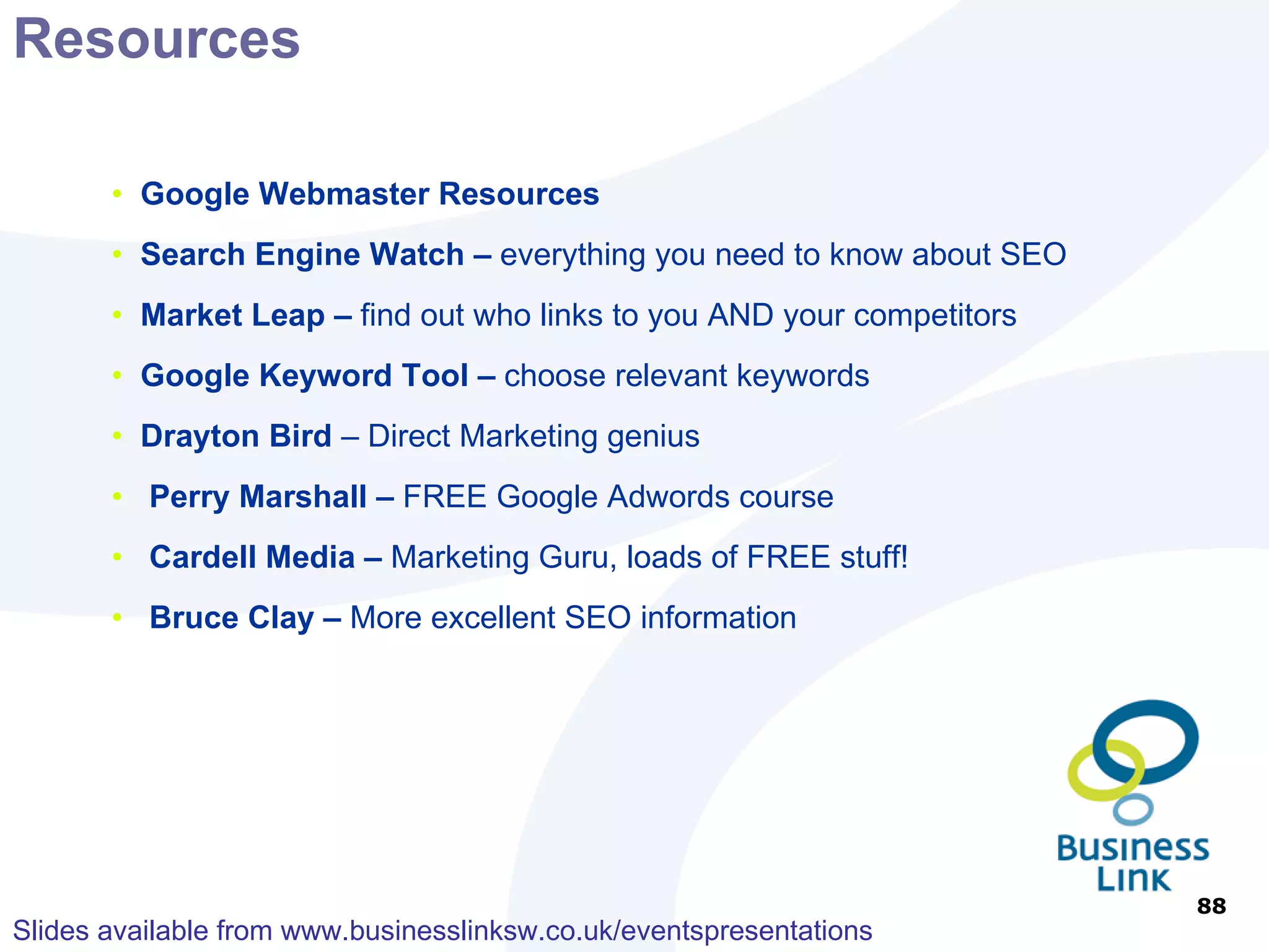 Guerrilla E-Marketing 30 September 2010 – N. Wilts Guerrilla e-marketing Join the r-evolution 