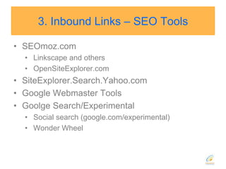 1. Content – Site StructureC. PageRank and Navigation (Internal Linking)PageRank Sculpting – by Scott Smigler