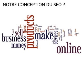 NOTRE CONCEPTION DU SEO ?




               Source: http://jdm-digital.com/2011/news/nofollow-links-pr-seo/
 