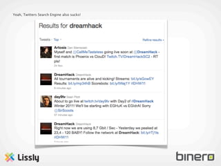 Yeah, Twitters Search Engine also sucks!
 