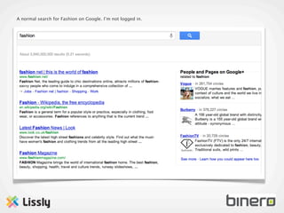 A normal search for Fashion on Google. I’m not logged in.
 
