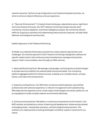 Enhancing Business Continuity with 24/7 Network Monitoring: A Hex64 ...
