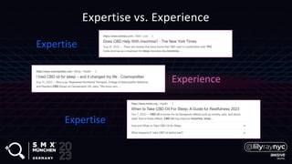 Expertise
Experience
Expertise
Expertise vs. Experience
 