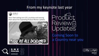 From my keynote last year
Coming Soon to
a Country near you
 