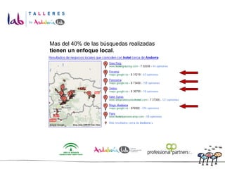 Mas del 40% de las búsquedas realizadas  tienen un enfoque local . 