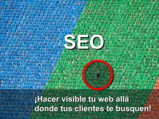 SEO ¡Hacer visible tu web allá donde tus clientes te busquen! 
