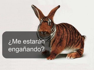 ¿Me estarán engañando? 