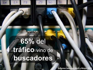 65%  del  tráfico   vino de  buscadores Informe netsuus Abril y Mayo 2011 