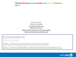 Dónde y Cómo integrar los “Iconos
Sociales”
 