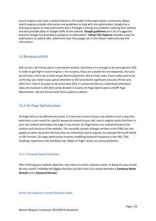 Seo And Sem Strategies