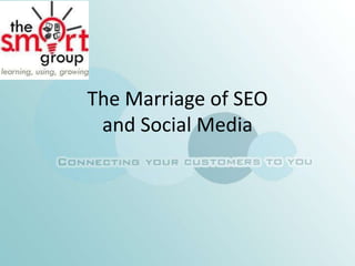 The Marriage of SEO
 and Social Media
 