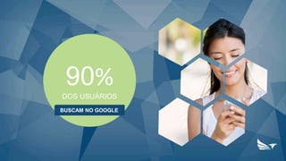 90%
DOS USUÁRIOS
BUSCAM NO GOOGLE
 