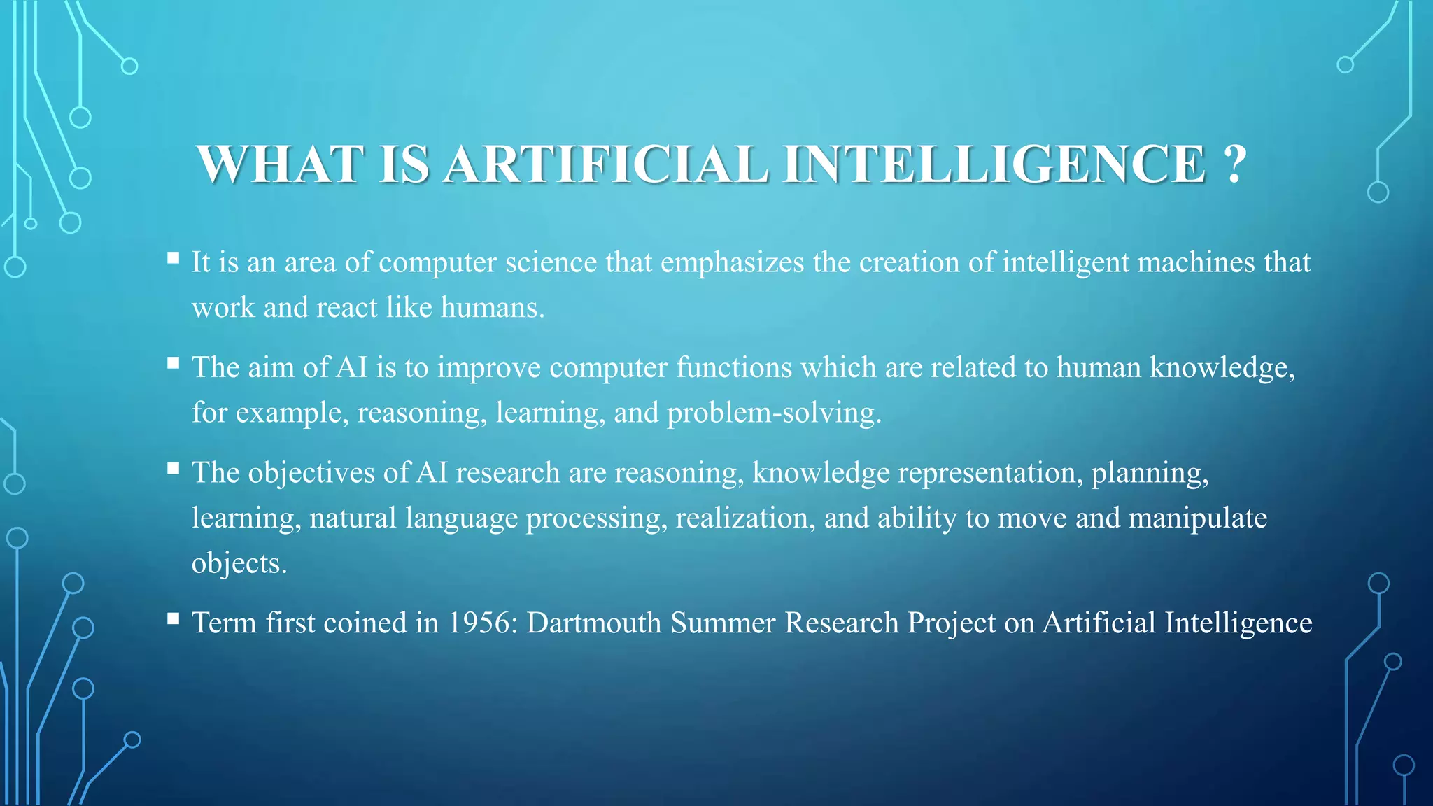PPT ON ARTIFICIAL INTELLIGENCE | PPT