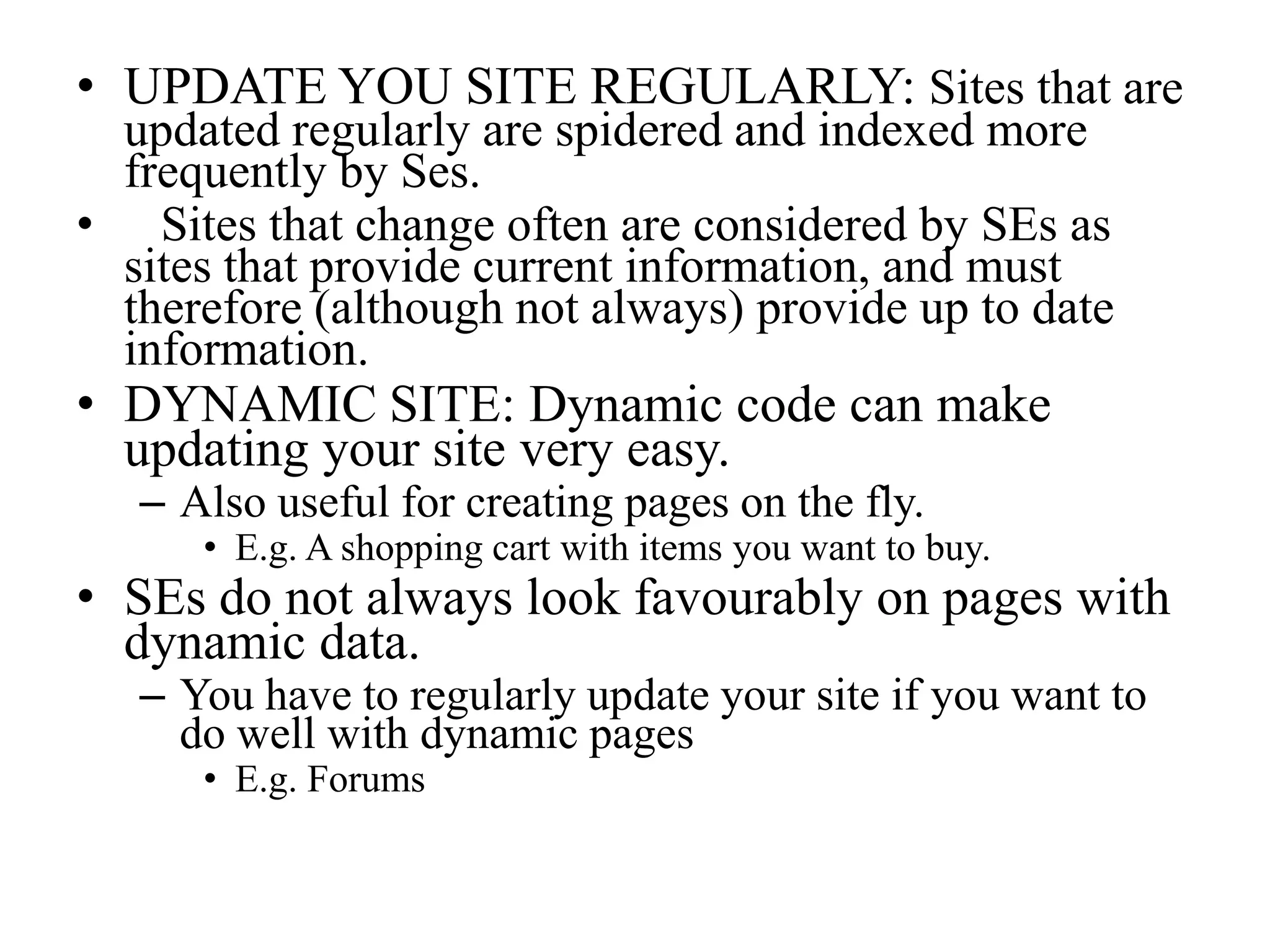 MEASURING RESULTSOnce you have started your SEO campaign, you need to measure your results and make sure you are improving on SE RankingsWhen you first make changes, SEs may take up to about four weeks to scan your site for changes.There are millions of web pages for them to crawl, and so it takes time for them to get to you.
