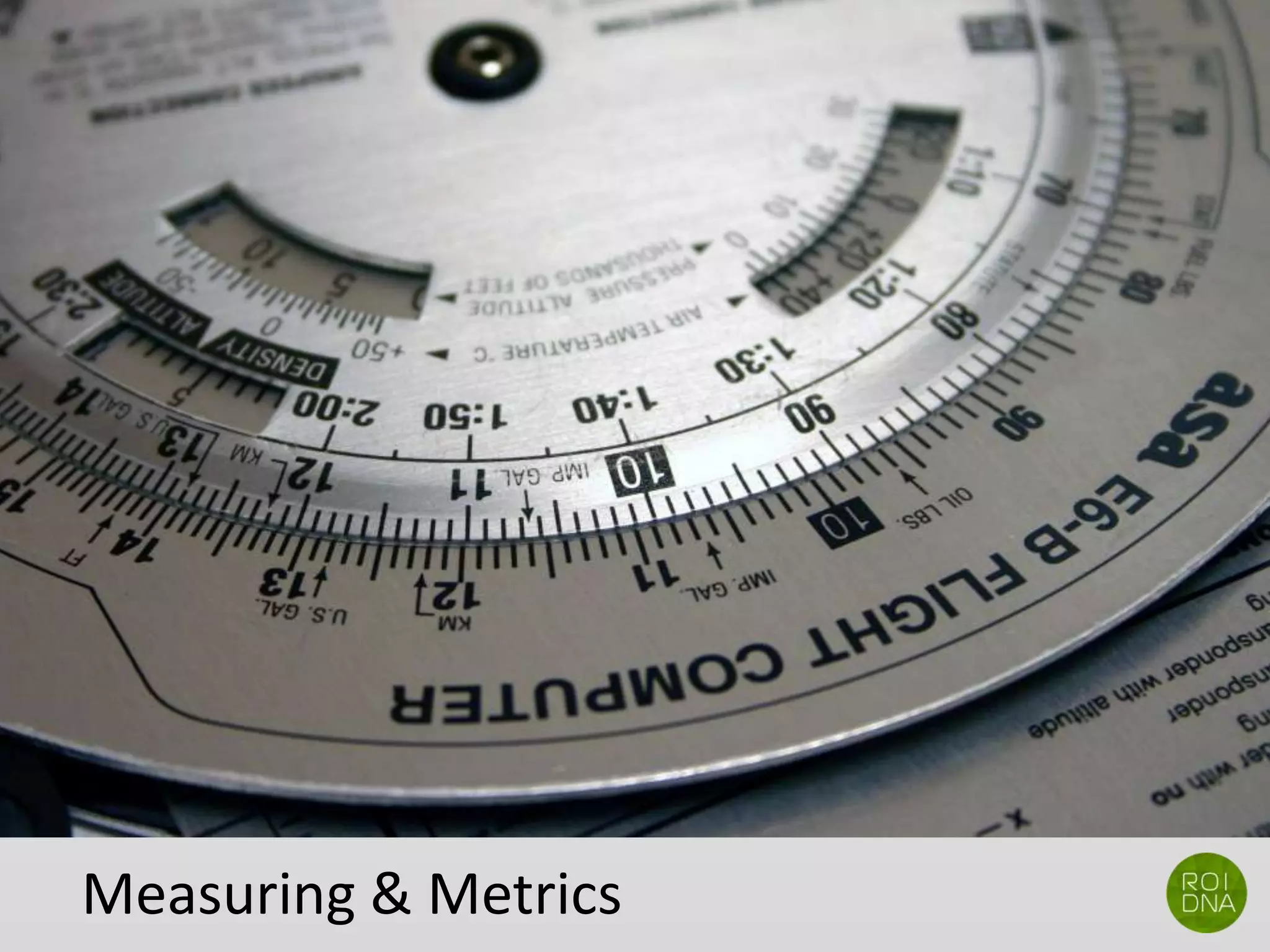 Channel Suggestions
Measuring & Metrics
 