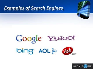 Examples of Search Engines,
 