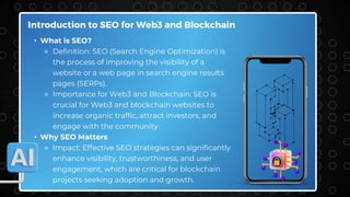 SEO Best Practices for Web3 and Blockchain Websites | PPTX