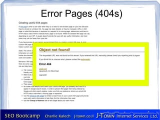 Error Pages (404s)
 