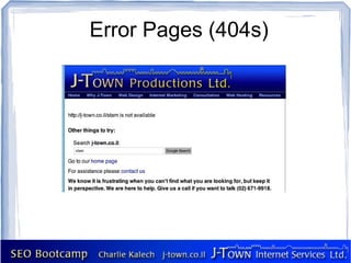 Error Pages (404s)
 