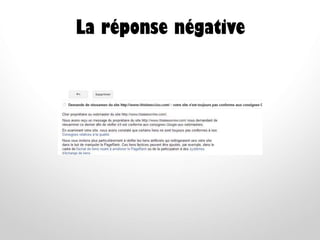 La réponse négative
 