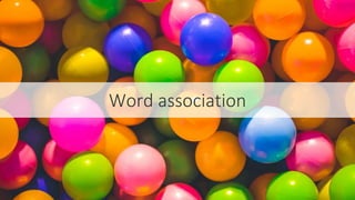 #SEOCAMP @lauracrimmons
Word association
 