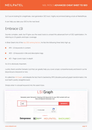 Seo cheat sheet | PDF