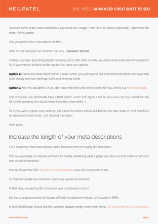 Seo cheat sheet | PDF