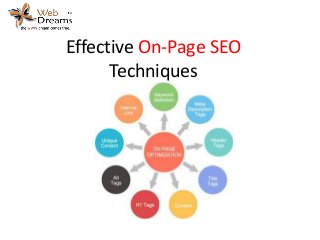 Effective On-Page SEO
Techniques
 