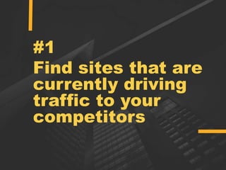 How to start generating links that will bring you traffic and leads - SEO Conf, June 2018 