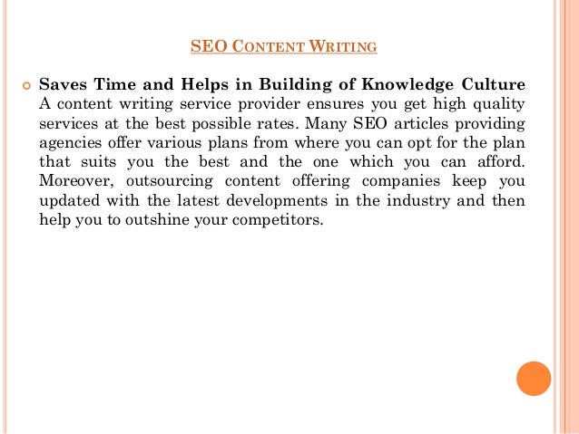 Seo writing service