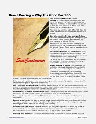 Seo customer hot tricks and tips 2012 Q4 - SEO, SEM, Social Media Traffic and Link Building