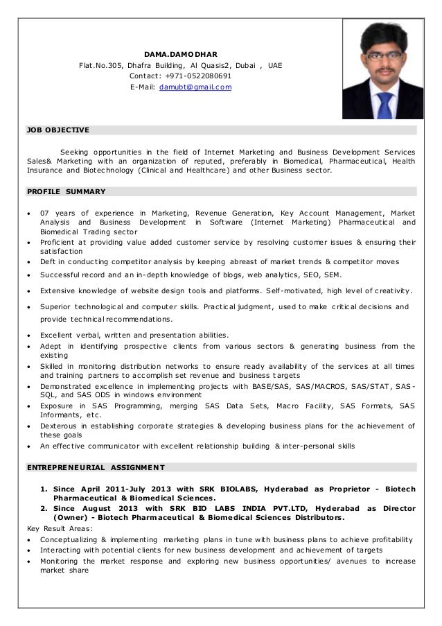Damodhar Dama With 7 Years Of Experience In Internet And Traditional