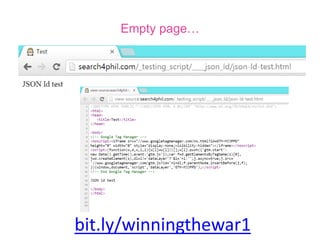 bit.ly/entity-day
Timeline to Entity Day… Ramping up!
 
