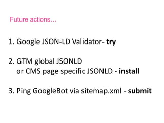 NewsArticle
(AMP requirement)
<script type="application/ld+json">
/* http://developers.google.com/search/docs/data-types/articles */
{
"@context": "http://schema.org",
"@type": "BlogPosting",
"mainEntityOfPage": "https://www.bookinglive.com/blog/online-booking-systems-for-the-public-sector/",
"publisher": {
"@type": "Organization",
"name": "BookingLive Blog",
"logo": {
"@type": "ImageObject",
"url": "https://www.bookinglive.com/blog/wp-
content/themes/bookingliveblog/themes/bookinglive/images/logo.png",
"height": 60,
"width": 600
}
},
"headline": "Online Booking Systems For The Public Sector",
"datePublished": "2016-08-08T14:59:58+00:00",
"dateModified": "",
"author": {
"@type": "Person",
"name": "Booking Live"
},
"description": "",
"image": {
"@type": "ImageObject",
"url": "https://www.bookinglive.com/blog/wp-content/themes/bookingliveblog/themes/bookinglive/images/logo.png",
"height": 800,
"width": 800
}
}
</script>
Page specific
 