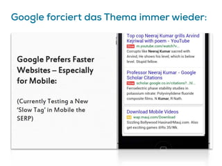Google forciert das Thema immer wieder:
 