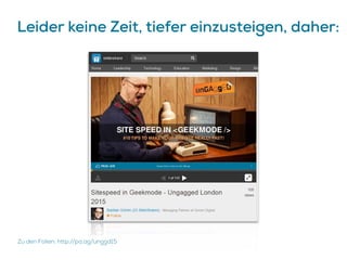 Leider keine Zeit, tiefer einzusteigen, daher:
Zu den Folien: http://pa.ag/unggd15
 