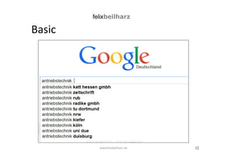 12 
Basic 
www.felixbeilharz.de 
 