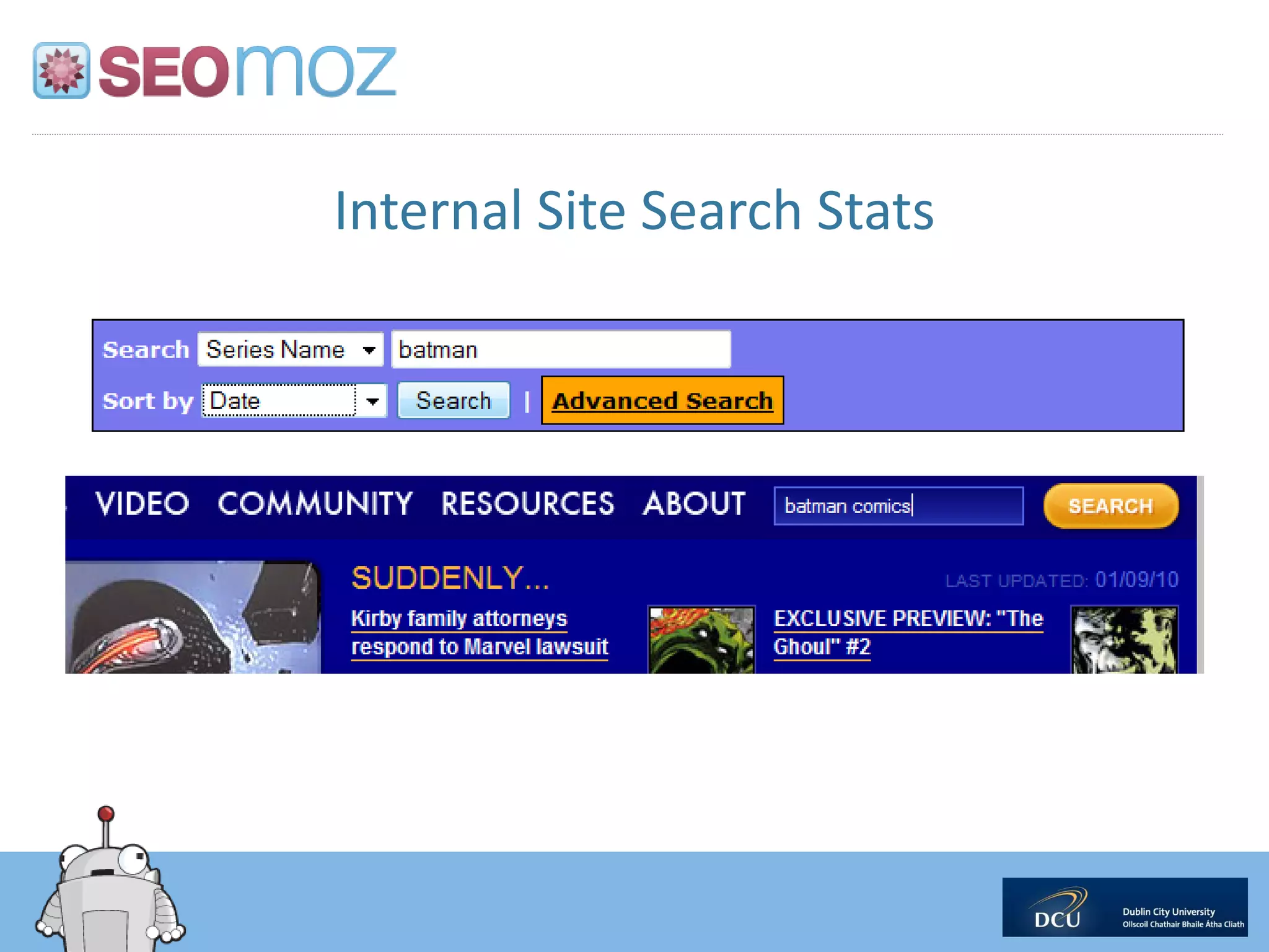 Internal Site Search Stats
 