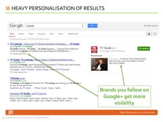 HEAVY PERSONALISATION OF RESULTS




                                                            Brands you follow on
    ...