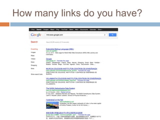 How many links do you have?
 