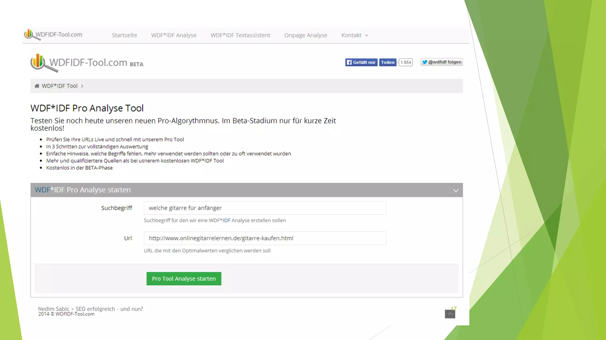 Nedim Sabic > SEO erfolgreich - und nun? 17 
 