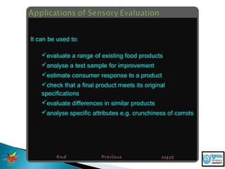 Sensory Evaluation of Fruits and Vegetables | PPT