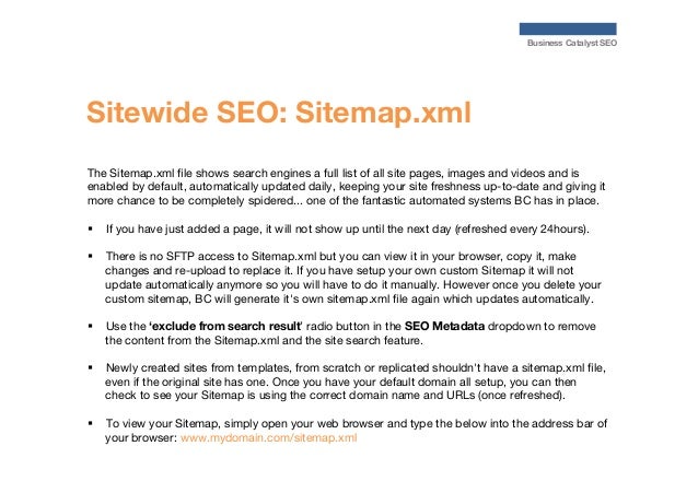 seo for business catalyst websites partner orientation webinar