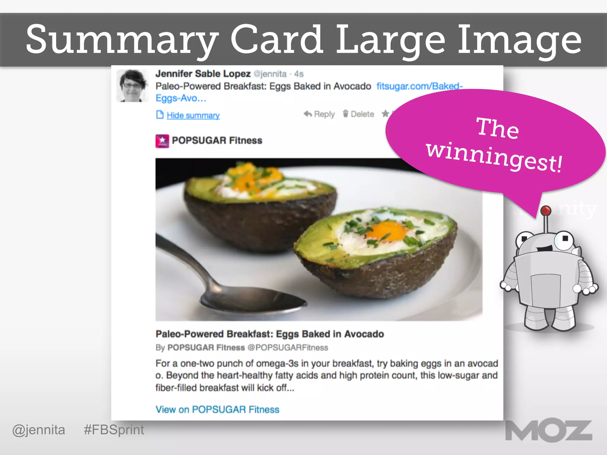 Summary Card Large Image
Community
@jennita #FBSprint
The
winningest!
 