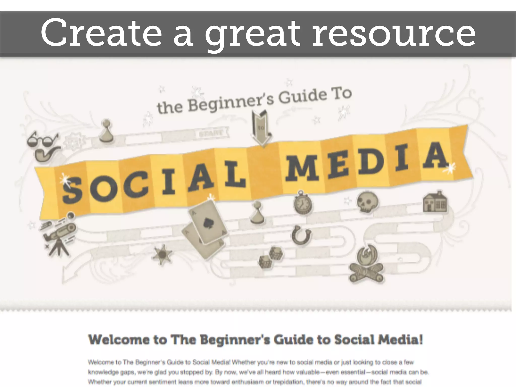 Create a great resource
 