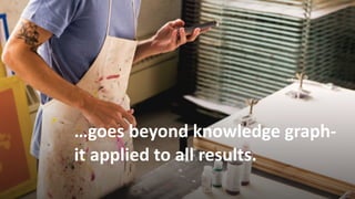 …goes	
  beyond	
  knowledge	
  graph-­‐	
  	
  
it	
  applied	
  to	
  all	
  results.
 