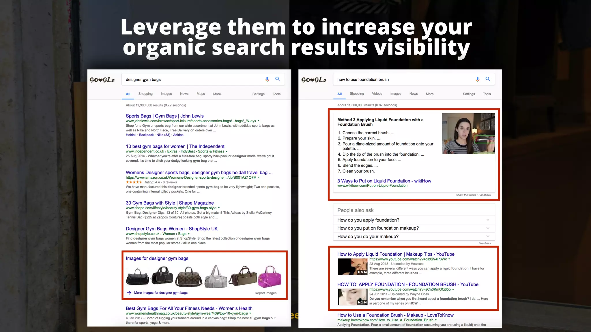 #ecommerceseo at #searchleeds by @aleyda from @orainti#ecommerceseo at #searchleeds by @aleyda from @orainti
Leverage them to increase your  
organic search results visibility
 