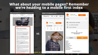 #ecommerceseo at #searchleeds by @aleyda from @orainti
What about your mobile pages? Remember  
we’re heading to a mobile ...