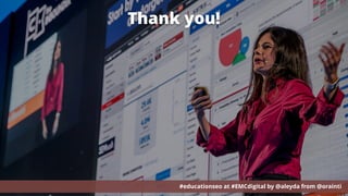 SEO FOR
EDUCATIONAL SITES
#educationseo at #EMCdigital by @aleyda from @orainti
Must follow Steps, Criteria &
Tools to Grow Enrollments
Thank you!
#educationseo at #EMCdigital by @aleyda from @orainti
 