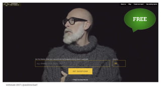 webinale 2017 | @andrescharf
FREE
 
